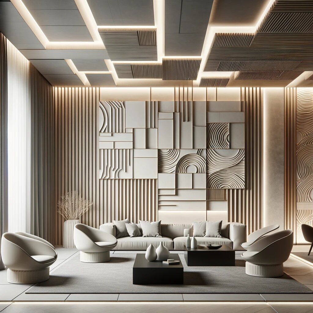 Interior design showcasing our textured finishes